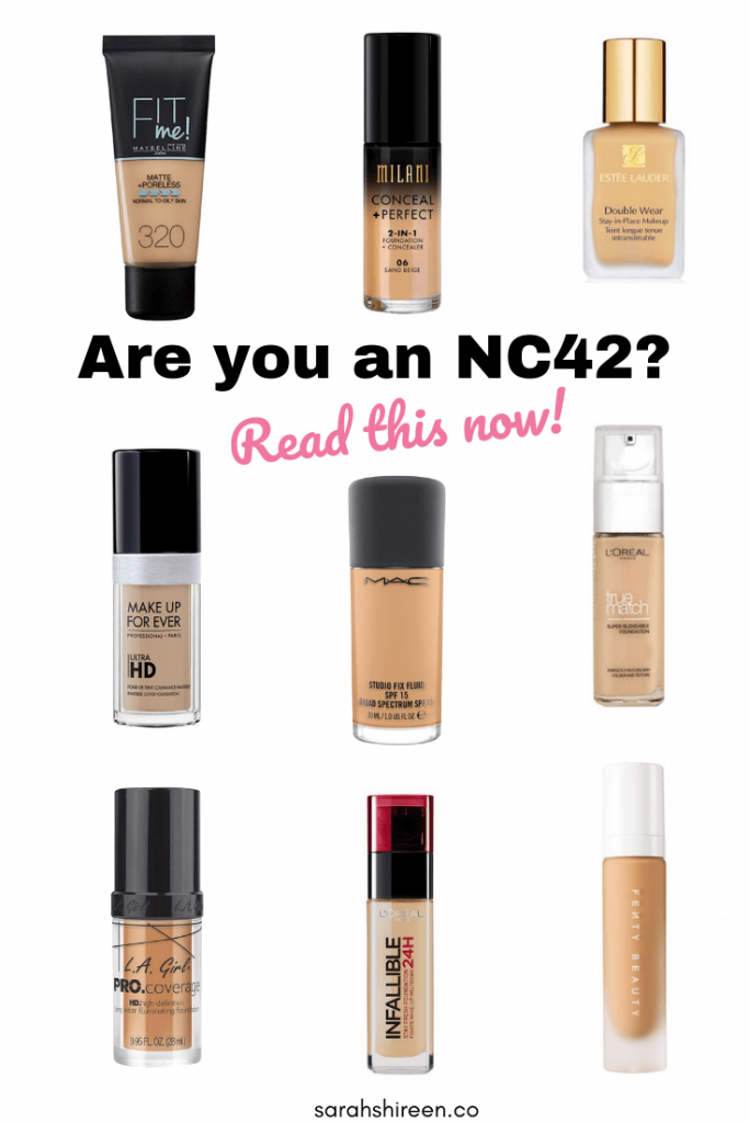 nc42 comparable foundation shade